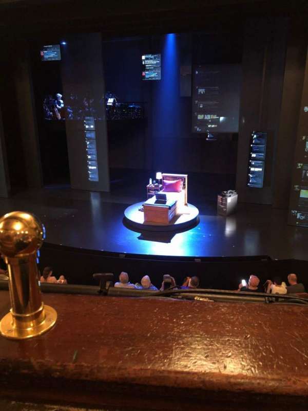 Music Box Theatre, section: Mezzanine R, row: A, seat: 2-4