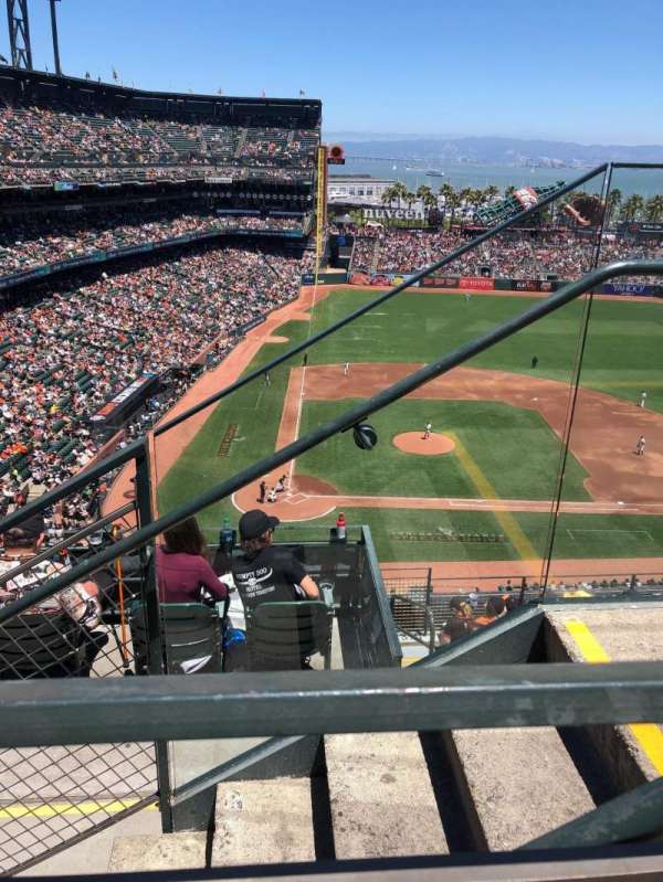 Oracle Park, section: VR311, row: 1, seat: 2