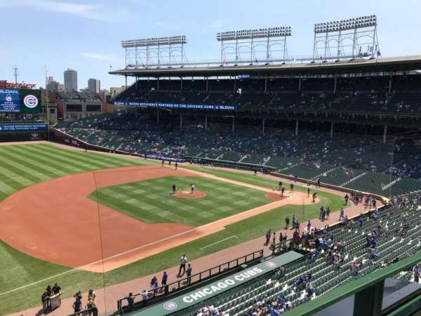 Wrigley Field, section: 308L, row: 1, seat: 2