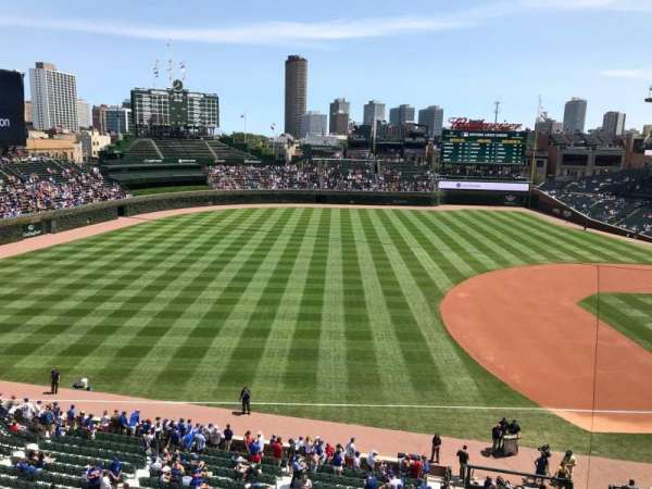 Wrigley Field, section: 308L, row: 1, seat: 2