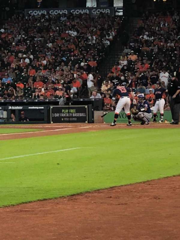Daikin Park, section: 110, row: 1, seat: 17