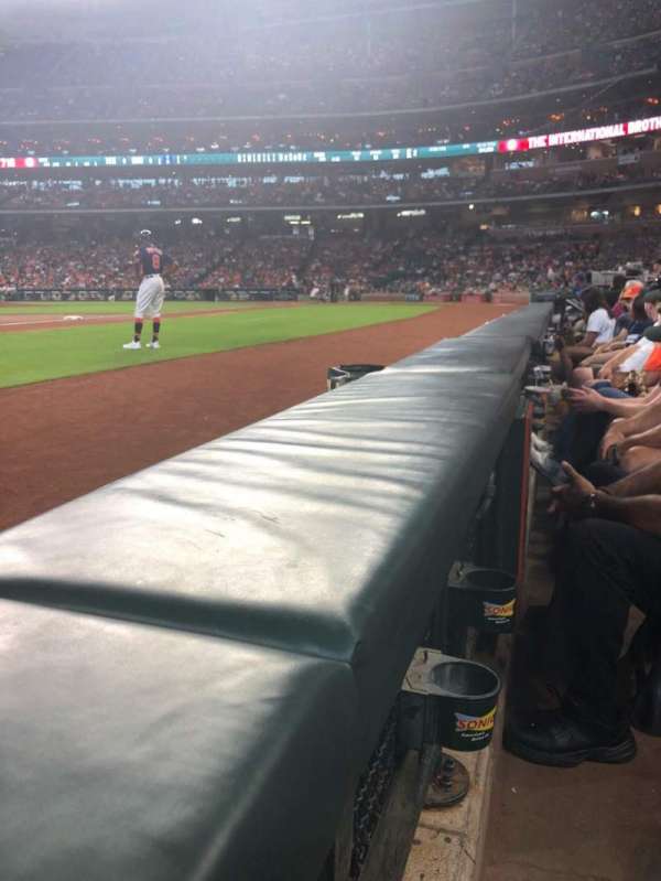 Daikin Park, section: 110, row: 1, seat: 17