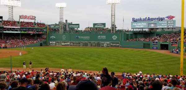 Fenway Park, section: Grandstand 9, row: 1, seat: 2