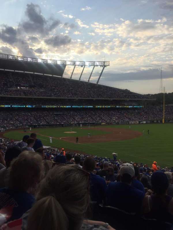Kauffman Stadium, section: 243, row: KK, seat: 11