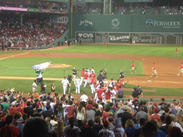 Fenway Park, section: Grandstand 15, row: 1, seat: 22