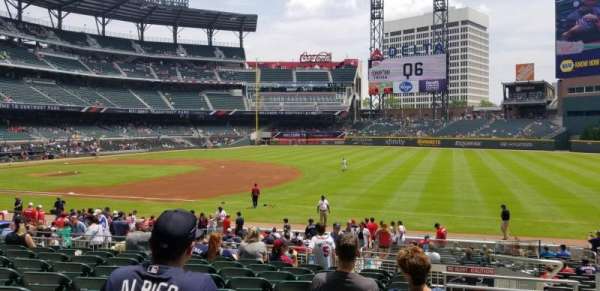 Truist Park, section: 114, row: 9, seat: 3