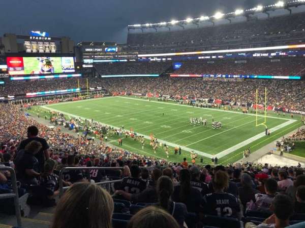 Gillette Stadium, section: 203, row: 24, seat: 27