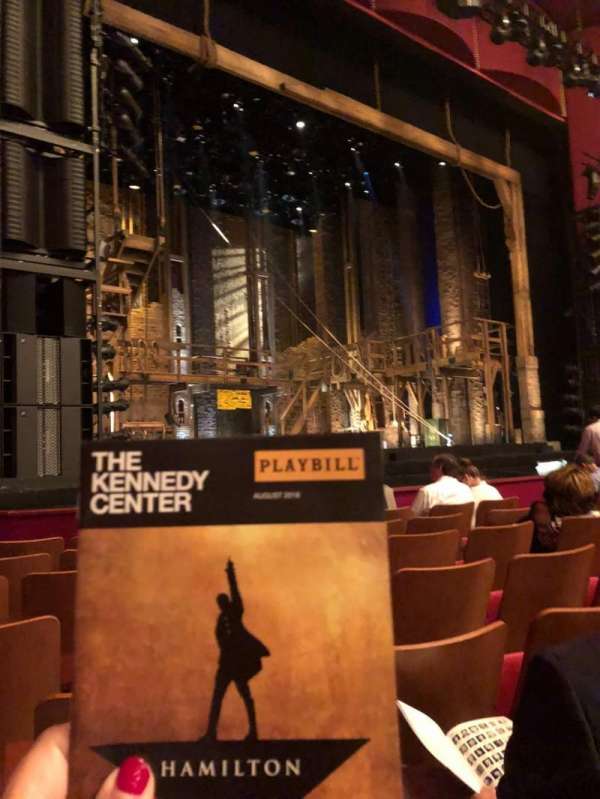 The Kennedy Center Opera House, section: Orchestra L, row: L, seat: 15
