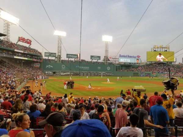 Fenway Park, section: Loge Box 128, row: EE, seat: 1