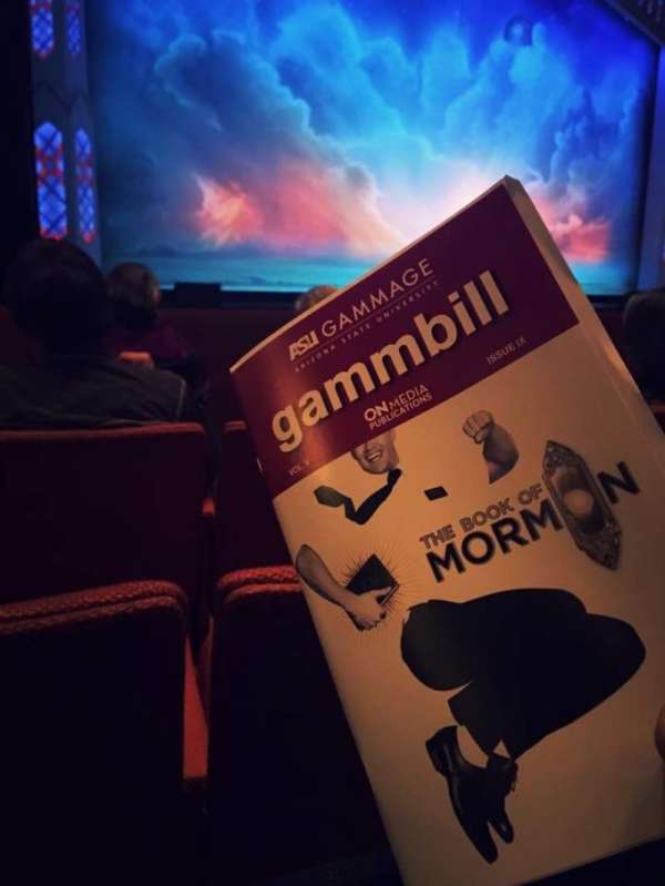 ASU Gammage, section: ORVIP1, row: 5, seat: 35