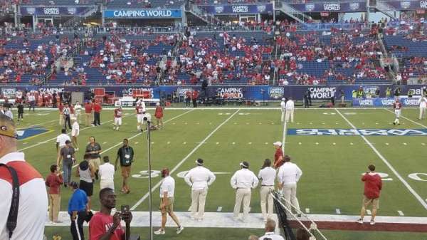 Camping World Stadium, section: 106, row: K, seat: 23