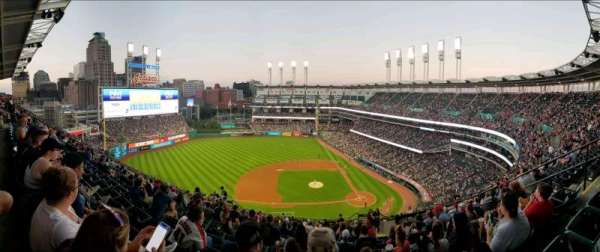 Progressive Field, section: 561, row: R, seat: 8