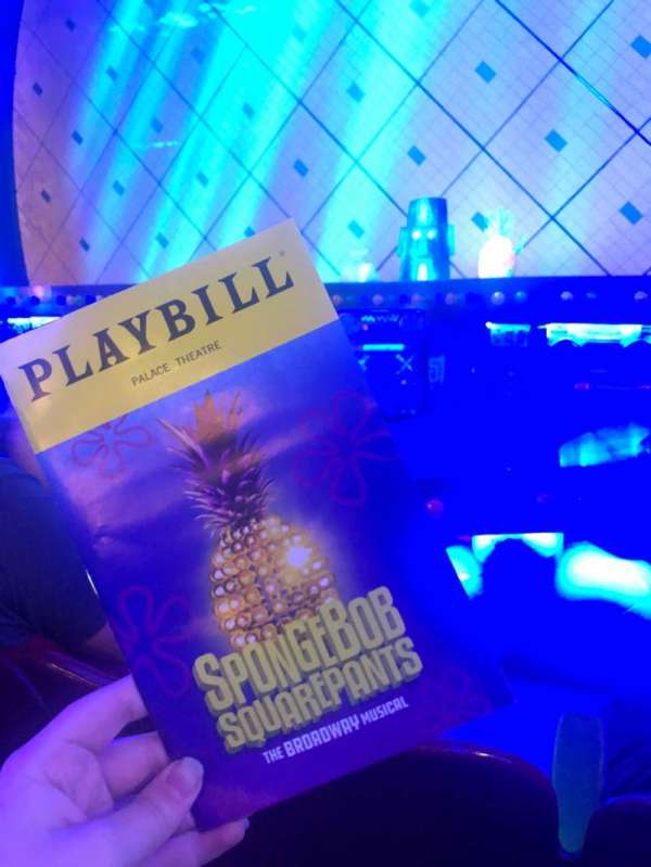 Palace Theatre, Broadway, section: Orchestra, row: C, seat: 108