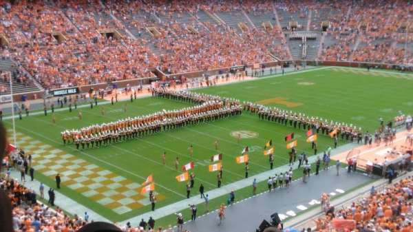 Neyland Stadium, section: X4, row: 50, seat: 28 and 27