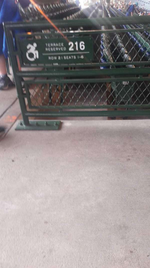 Wrigley Field, section: 214, row: 21, seat: 1-4