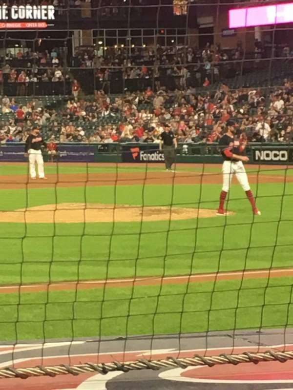 Progressive Field, section: 163, row: F, seat: 3