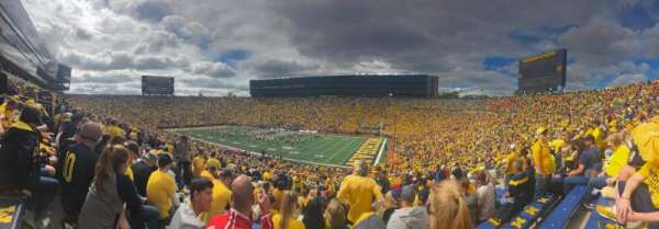 Michigan Stadium, section: 40, row: 70, seat: 2