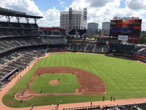 Truist Park, section: 420, row: 1, seat: 13