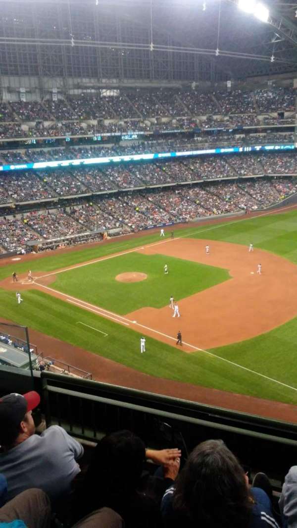 American Family Field, section: 410, row: 3, seat: 5