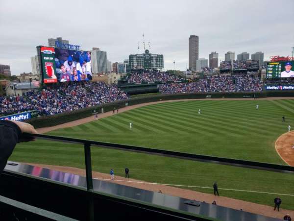 Wrigley Field, section: 307L, row: 1, seat: 23