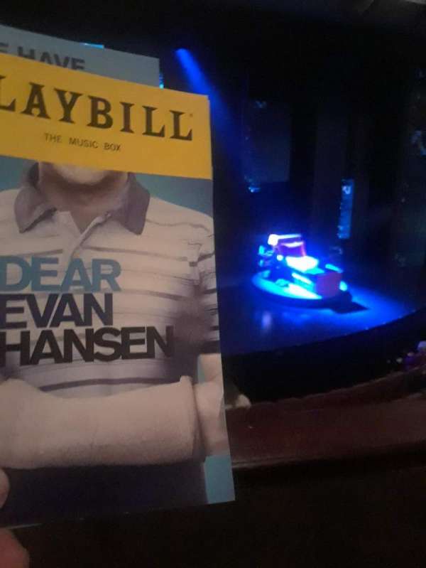 Music Box Theatre, section: Mezzanine L, row: B, seat: 9