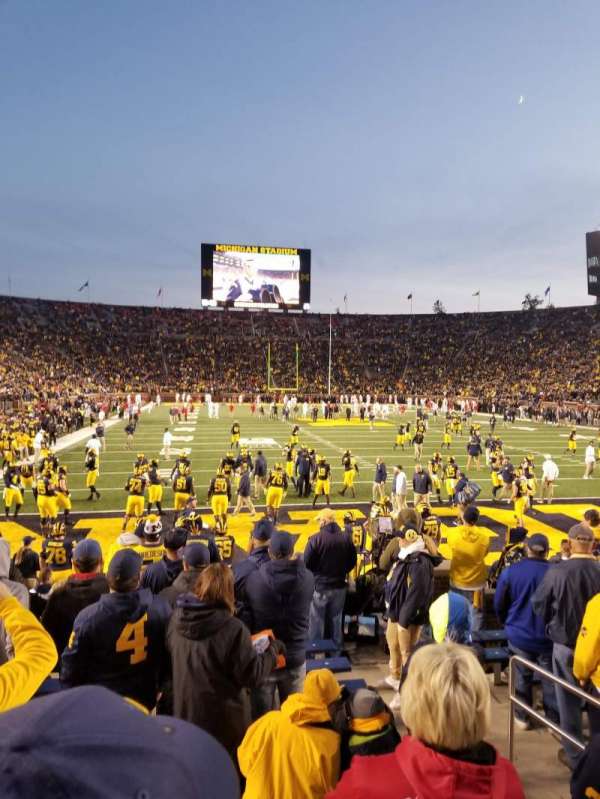 Michigan Stadium, section: 35, row: 10, seat: 7 and 8