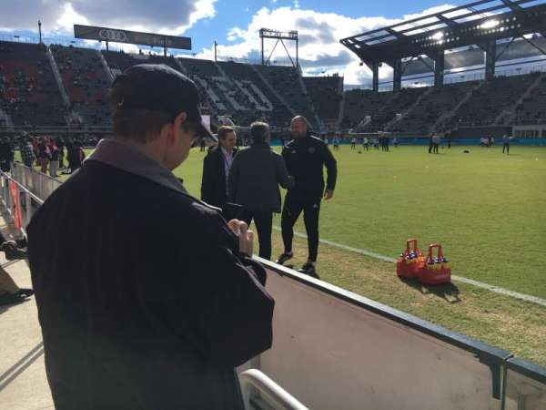 Audi Field, section: F4, row: 1, seat: 7