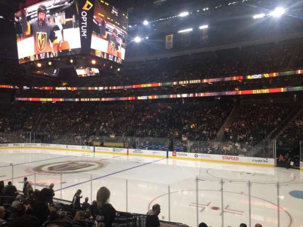 T-Mobile Arena, section: 18, row: M, seat: 3