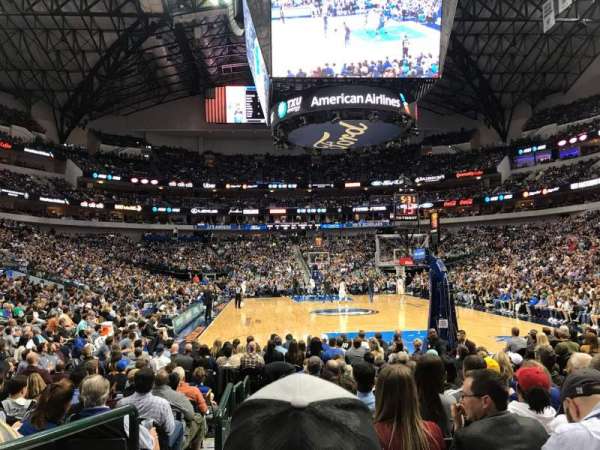 American Airlines Center, section: 113, row: MM, seat: 8