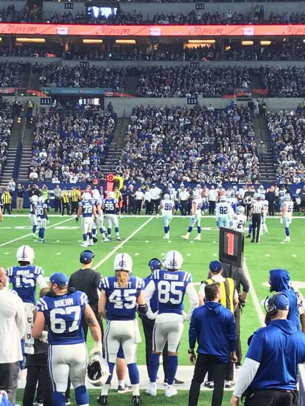 Lucas Oil Stadium, section: 141, row: 5