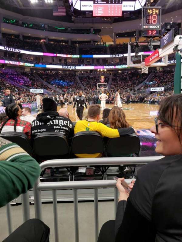 Fiserv Forum, section: 111, row: 2, seat: 21