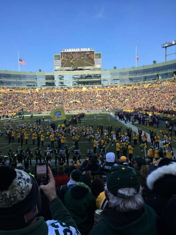 Lambeau Field, section: 135, row: 14, seat: 15