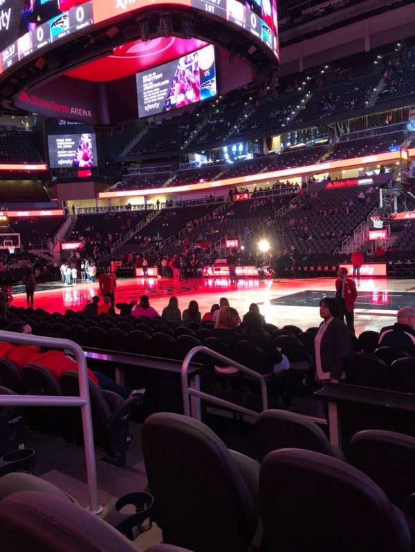 State Farm Arena, section: 106, row: DD, seat: 7
