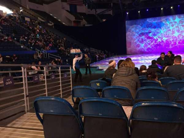 PeoplesBank Arena, section: 122, row: KKK, seat: 8,9,10