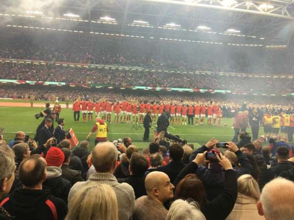 Principality Stadium, section: L10, row: 9, seat: 12