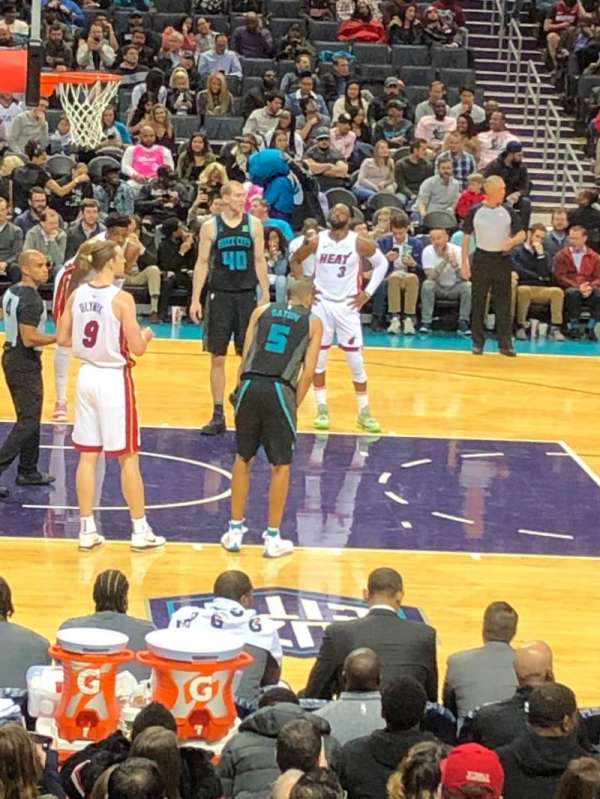 Spectrum Center, section: 106, row: M, seat: 13