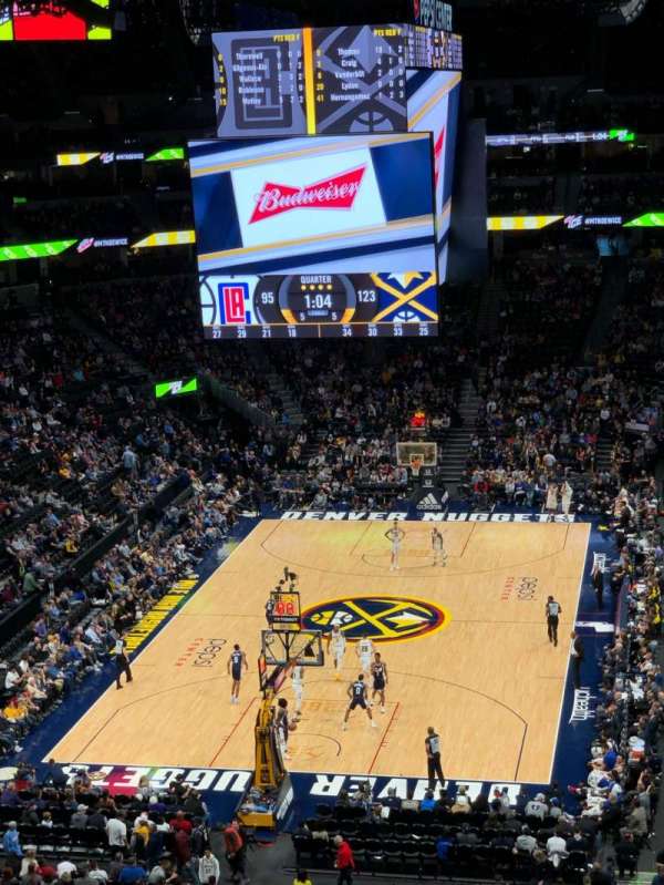 Ball Arena, section: 320, row: 4, seat: 3
