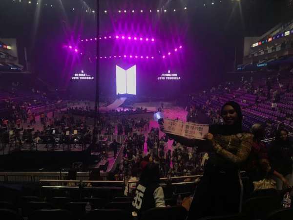 The O2, London, section: 107, row: B, seat: 229