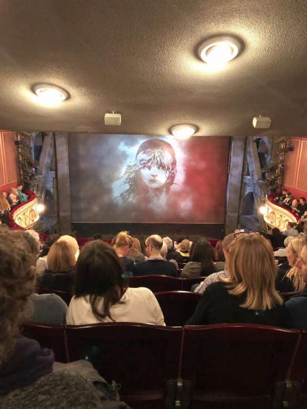 Sondheim Theatre, West End, section: Dress circle, row: K, seat: 13