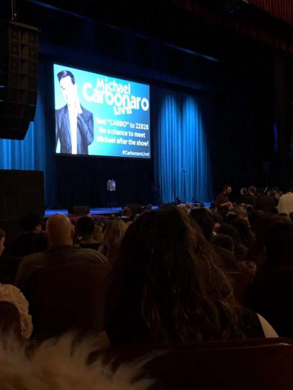 Chicago Theatre, section: Mnfl2L, row: D, seat: 107