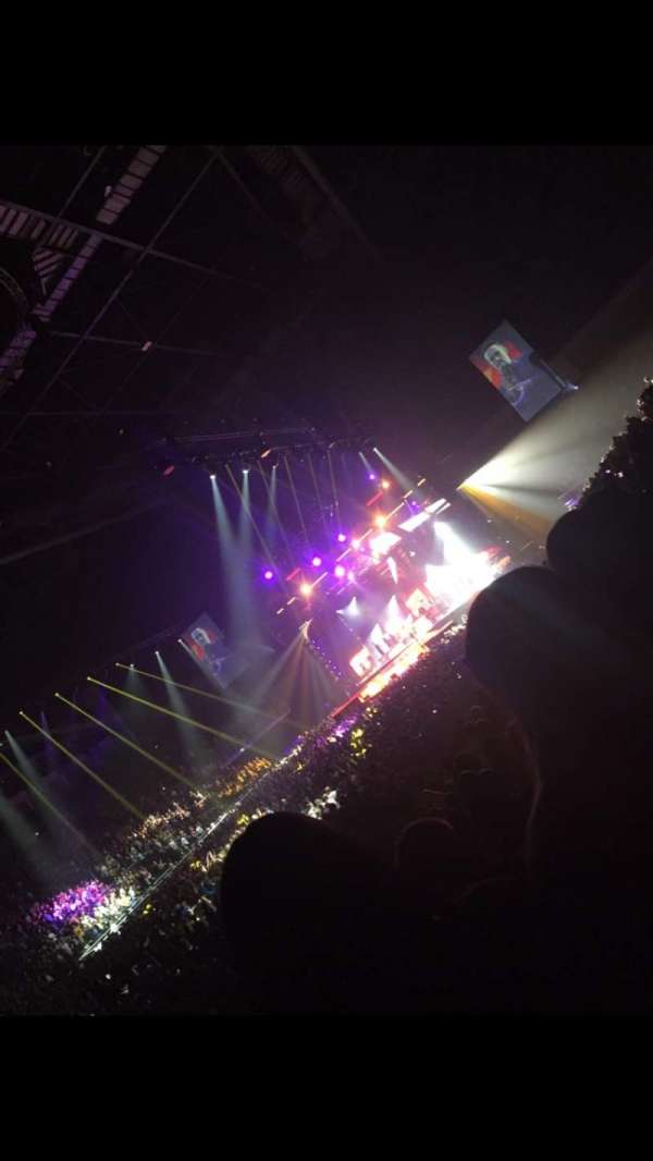 The O2, London, section: 109, row: N, seat: 274-277