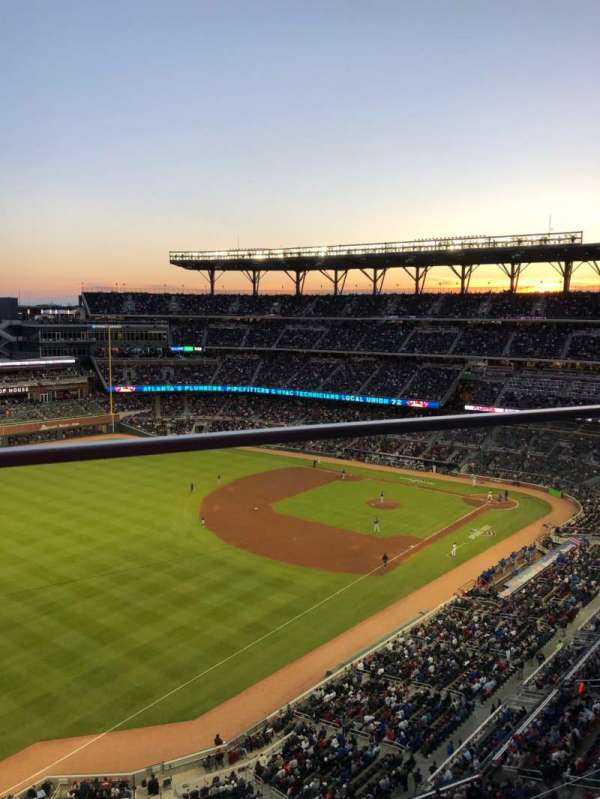 Truist Park, section: 442, row: 1, seat: 5