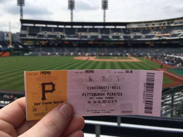 PNC Park, section: 235, row: E, seat: 1