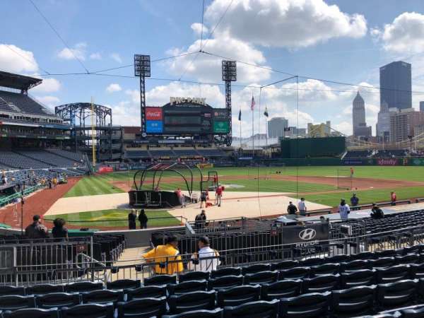 PNC Park, section: 114, row: H, seat: 19