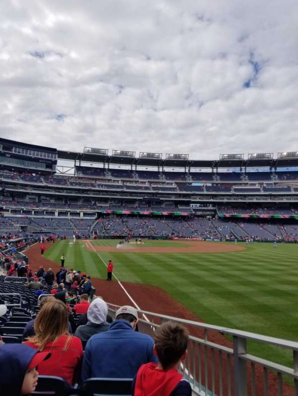 Nationals Park, section: 137, row: AA, seat: 12