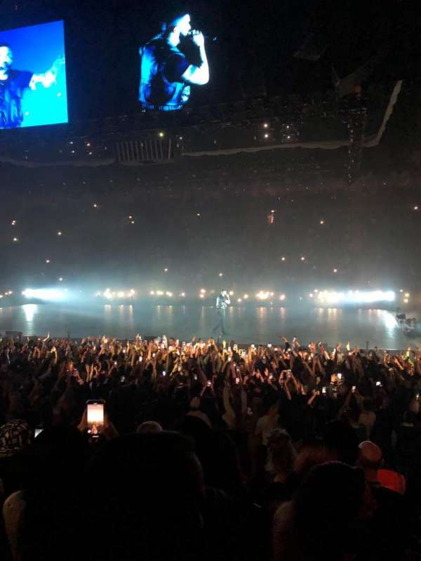The O2, London, section: 102, row: J, seat: 85