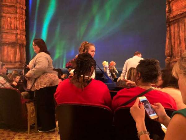 St. James Theatre, section: Orchestra R, row: G, seat: 4