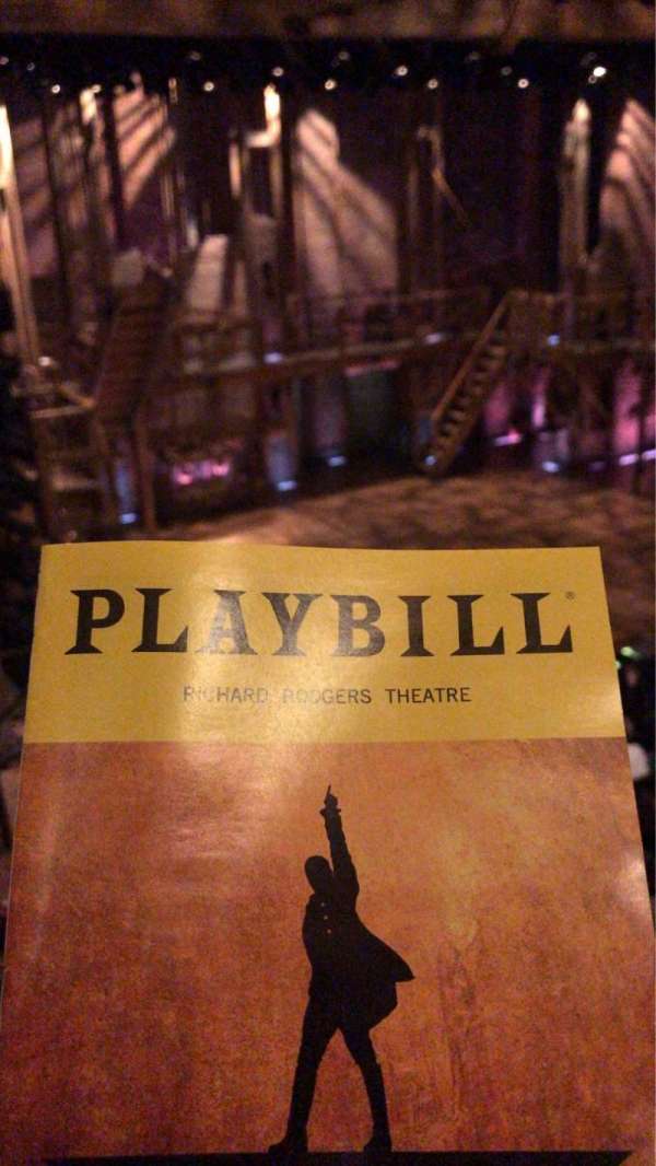 Richard Rodgers Theatre, section: Front Mezzanine L, row: C, seat: 17