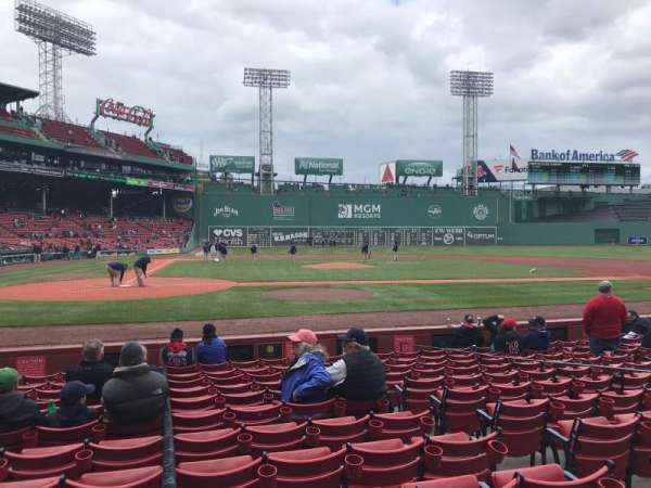 Fenway Park, section: Field Box 36, row: J, seat: 4