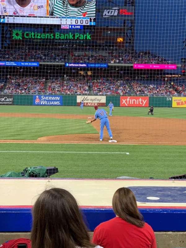 Citizens Bank Park, section: 116, row: 6, seat: 11 and 12